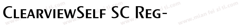 ClearviewSelf SC Reg字体转换